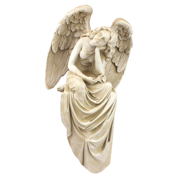 Design Toscano Resting Grace Sitting Angel Statue Reviews Wayfair Co Uk